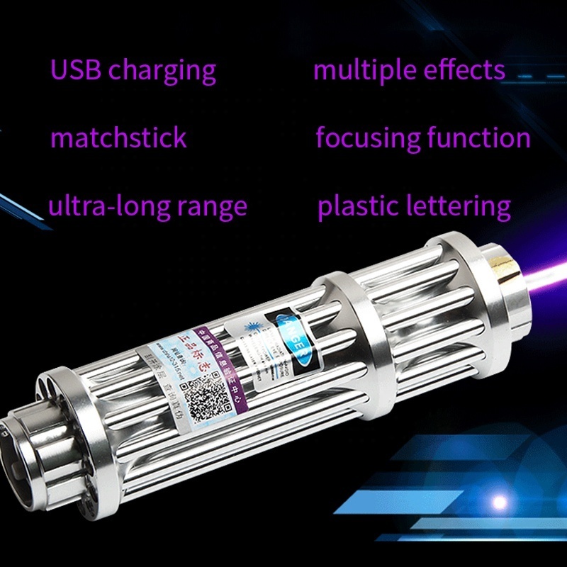 New Powerful Blue Laser Pointer Torch USB Charger Pointers Lazer Flashlight