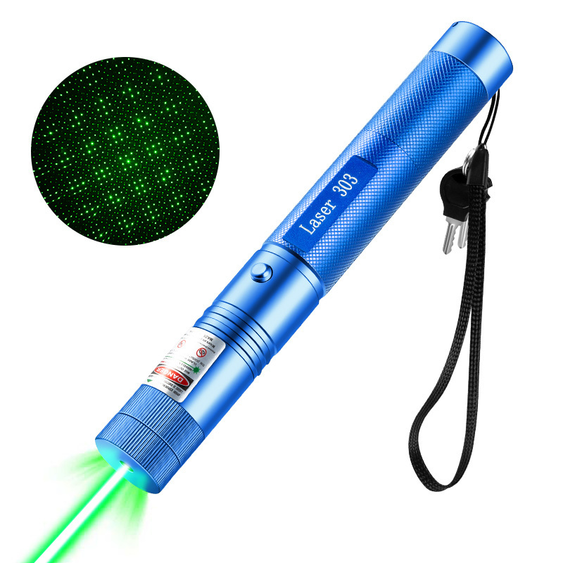 Laser 303 Green Laser Pointer With Star Head 532nm Lazer Flashlight