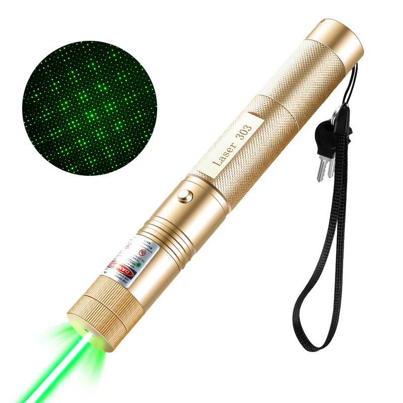 Laser 303 Green Laser Pointer With Star Head 532nm Lazer Flashlight