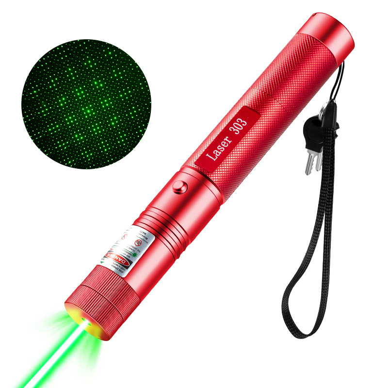 Laser 303 Green Laser Pointer With Star Head 532nm Lazer Flashlight