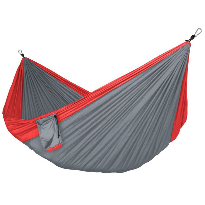 Hamac Hangematte Amaca Outdoor Swing Camping Aluminum Carabiners Parachute Leisure Travel Nylon Trees Double Portable Hammock