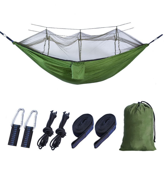 Hangematte Hangesessel Travel Outdoor Swing Parachute Nylon Fabric Wholesale Portable Hanging Collapsible Ripstop Hammock