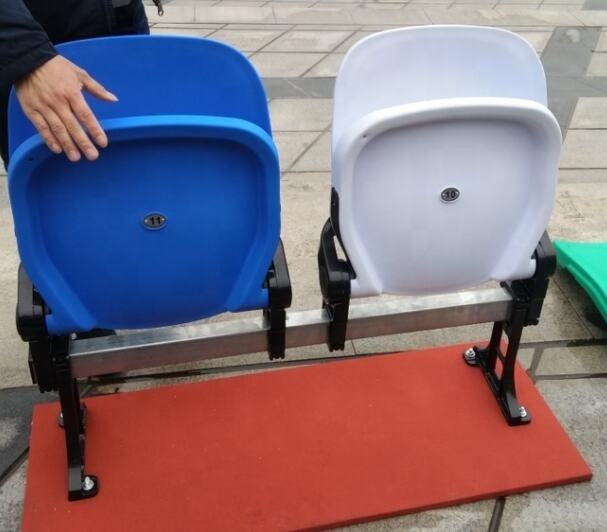 Plastic arena seating folding stadium chair for soccer