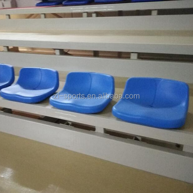 retractable seating system with plastic bench for Audience seating