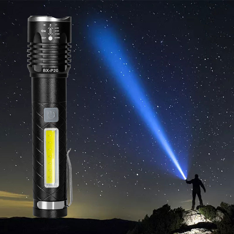 Promotional Cheap Edc Zoomable Usb Charging Torchlight Pocket Flash Light Torch Mini Led Waterproof Flashlight