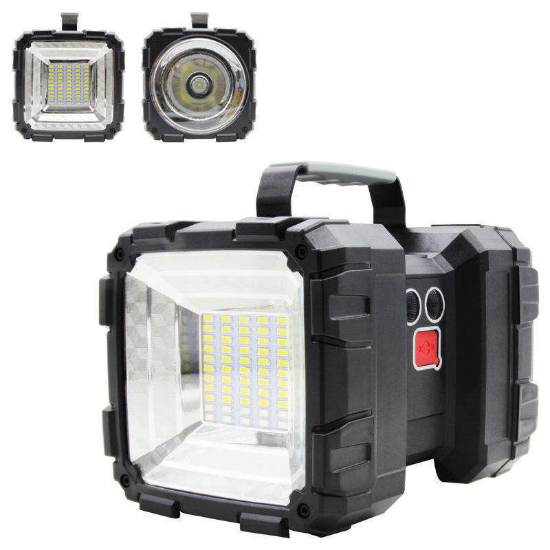 Super Bright Double Head Emergency Light Searchlight Floodlight Xhp70 High Lumens Linternas Led Solar Flashlight