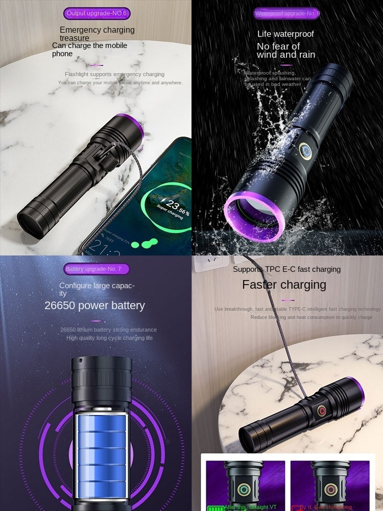 Portable 395Nm 9 Led Powerful Torch Pet Detectors 100 Ultraviolet Light 395Nm Led Uv Flashlight