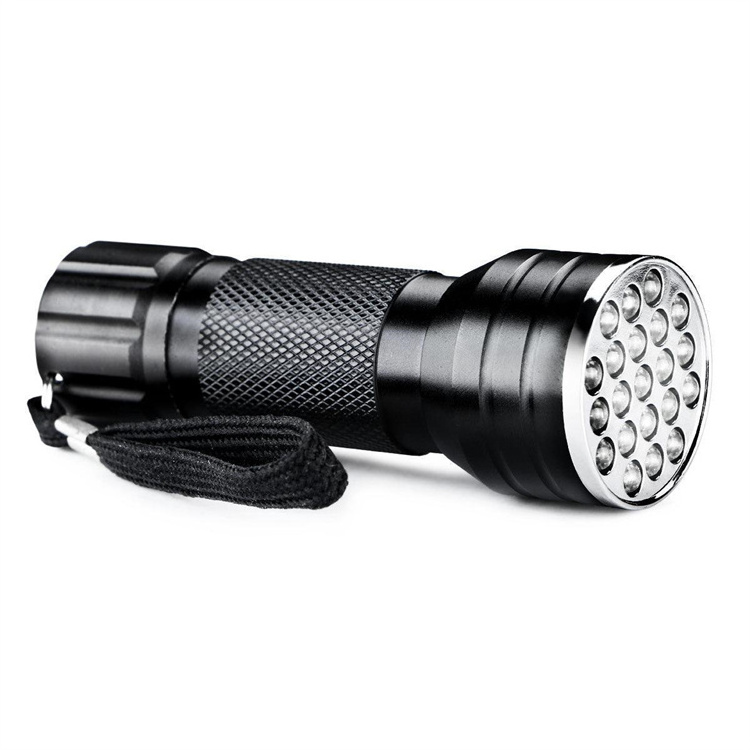 Hot Sell Waterproof Portable Multifunctional Aluminum Alloy Ultraviolet 51 Led Purple Light Dry Battery Uv Flashlights