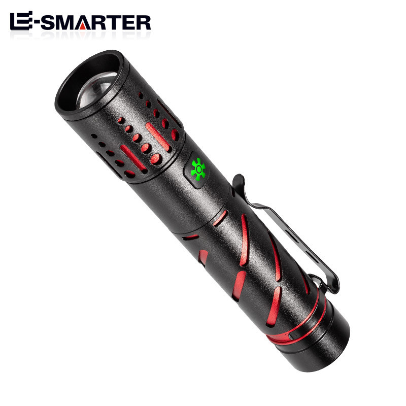 Aluminum Portable Adjustable Outdoor Emergency Lighting Rechargeable Laser Linterna Mini Led Flashlight