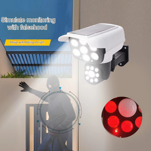 Simulation Camera Sensor Solar Wall Light Charging Inductive Human Body Induction Solar Lamps Light For Garden