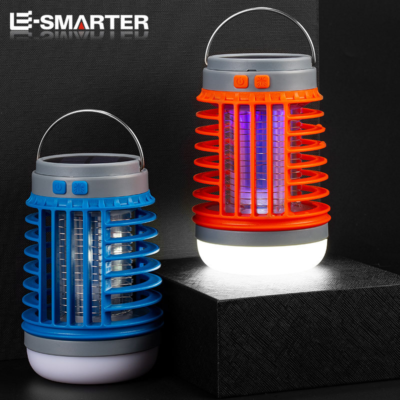 Waterproof Solar Power Uv Pest Control Lamp insect traps bulb repellent Portable Light Electric Bug Zapper mosquito