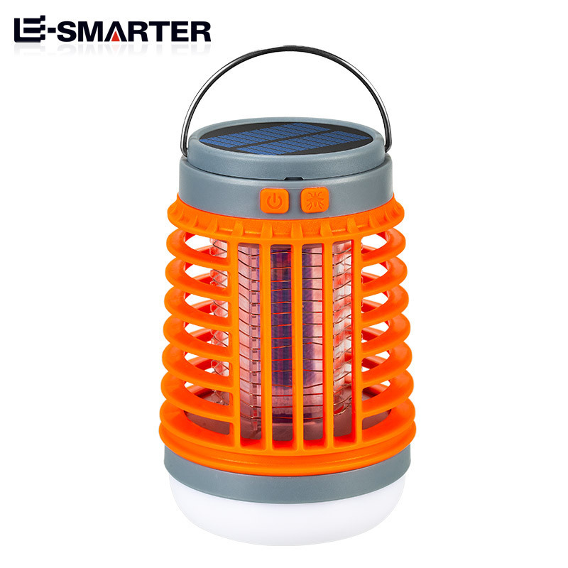 Waterproof Solar Power Uv Pest Control Lamp insect traps bulb repellent Portable Light Electric Bug Zapper mosquito