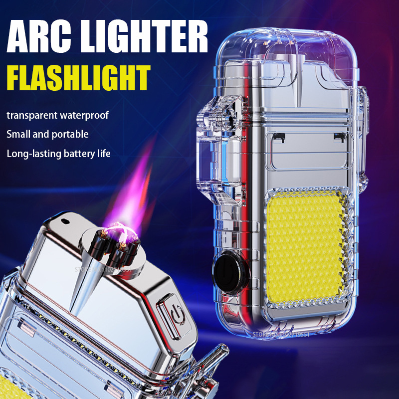 Dual Arc Usb Rechargeable Plasma Windproof Flameless Logo Custom Primo Laser Electric Lighter