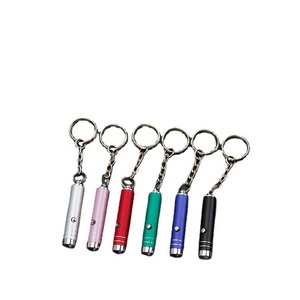 Mini Led Keychain Anti Blue Light Lens Detection Lamp Solar Rechargeable Uv Flashlight