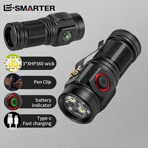 Factory Experience Lampe De Poche Linterna Torch Light Usb Rechargeable Pocket 4 Modes Led Xhp50 Mini Flashlight