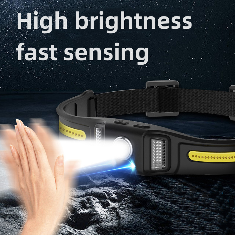 Factory 270 Degree Floodlight 650 Lumens Outdoor Usb Rechargeable Waterproof 5 Modes Sensor Headlight Headlamp