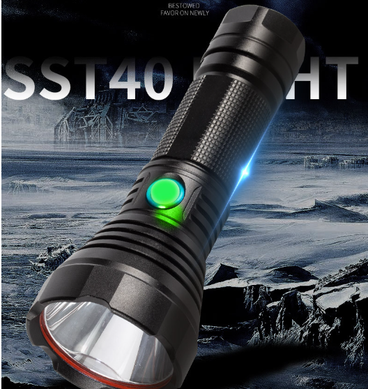 Multi-Functional Spotlight Emergency Rechargeable Handheld High Powered Search Light Led Torch Laser Tactical Flashlight