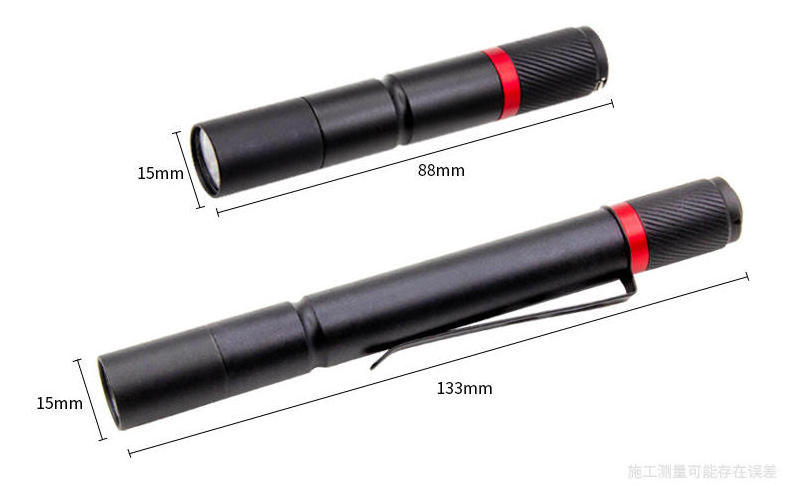 Most Powerful Bright Outdoor Emergency Aaa Battery Pen Light Small Mini 4000 Lumens Zoom Flashlight