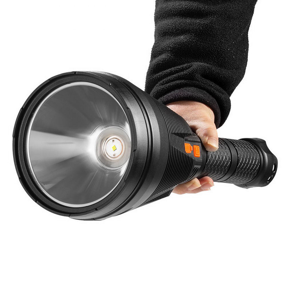 High Power Outdoor Waterproof Spotlight Search Light Powerful Led Rechargeable 100000 Lumens Brightest Flashlight