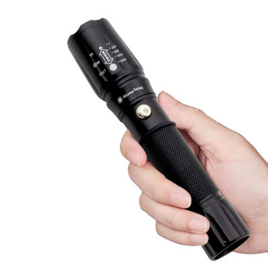 Rechargeable Zoom Lamp 10W Xml T6 Led 1000 Lumen Waterproof Outdoor Torch Led Aluminum Flashlight