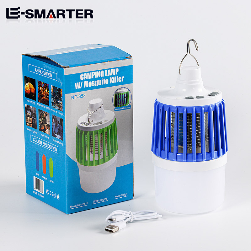 Factory Wholesale 2 In 1 Multifunctional Industrial Bug Zapper Mosquito Killer Portable Lanterns Camping Lamps