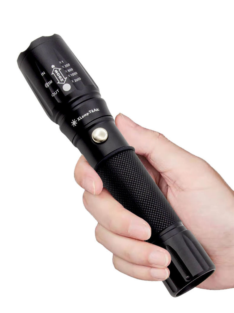 Rechargeable Zoom Lamp 10W Xml T6 Led 1000 Lumen Waterproof Outdoor Torch Led Aluminum Flashlight