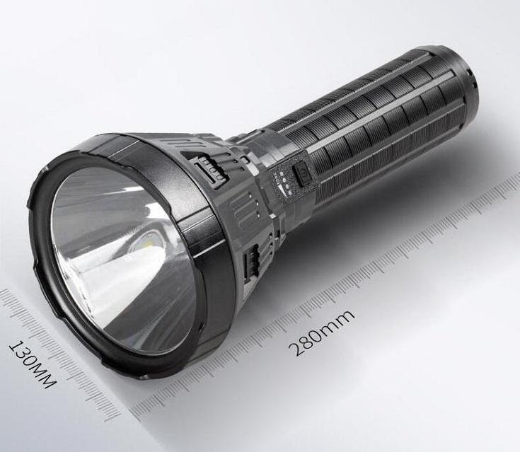 Strong Light Torch Portable Big Size Camping Outdoor 30W Rechargeable Led Powerful 100000 Lumens High Power Flashlight