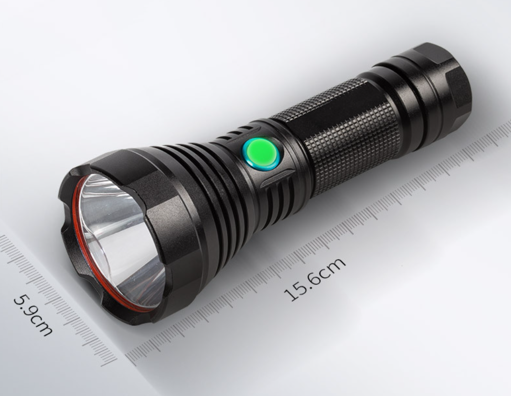 Multi-Functional Spotlight Emergency Rechargeable Handheld High Powered Search Light Led Torch Laser Tactical Flashlight