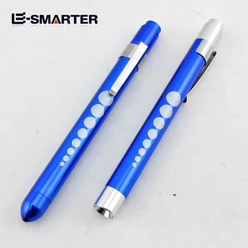 Aluminum Alloy Nurse Penlight Led Nurses Medical Portable Pen Edc Flashlight With Pupil Gauge