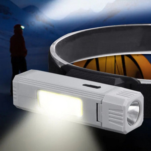 Usb Rechargeable Portable Powerful Cob Motion Sensor Camping Flashlight Outdoor Light Led Headlamps