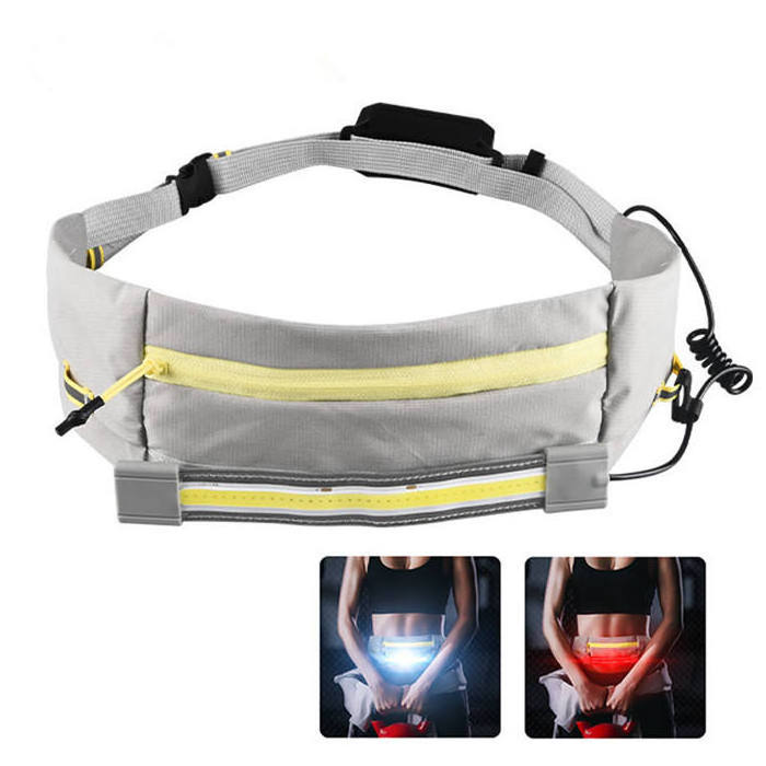 Travel Pouch Keys Mobile Phone Storage Safety-Light Portable Waist Bag Bodypack Running Light