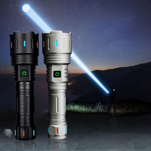 Super Bright Camping Outdoor High 100000 Lumen Power Long Range White Laser Led Rechargeable Tactical Flashlights