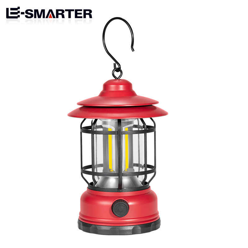 Multifunctional Portable Hanging Tent Night Battery Operated Retro Vintage Lantern Led Camping Lamp