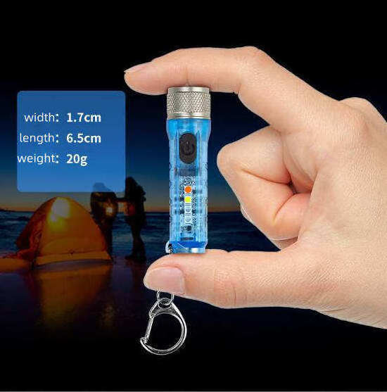 Small Edc Pocket Type-C Usb Rechargeable Magnetic Linterna Mini Flashlight Lanterna Keychain Light