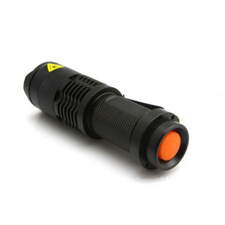 Mini Powered Aa 14500 Battery Blacklights 395Nm Led Flash Light Zoomable 365Nm Uv Flashlight For Detecting