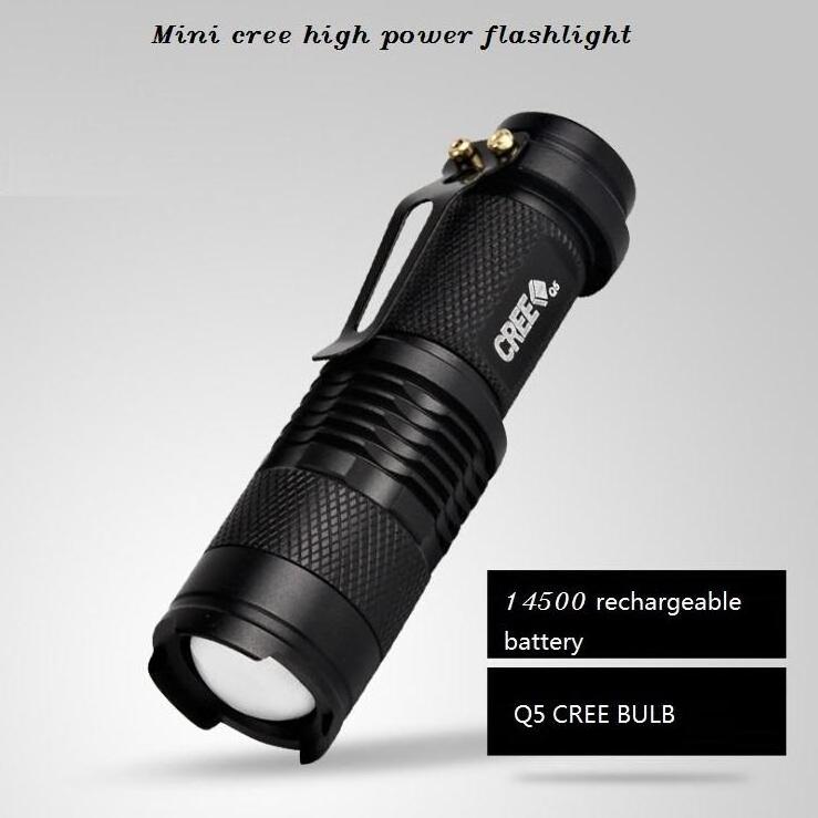 Mini Powered Aa 14500 Battery Blacklights 395Nm Led Flash Light Zoomable 365Nm Uv Flashlight For Detecting