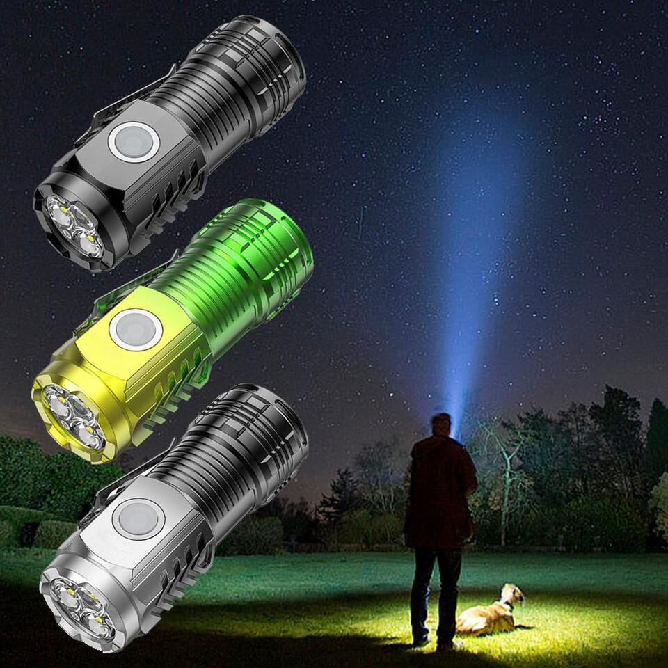 Linternas Taschenlampe Lampe De Poche Water Proof Camping Fishing Diving Laser Rechargeable Flashlight