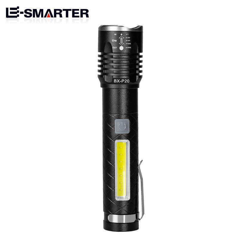 Promotional Cheap Edc Zoomable Usb Charging Torchlight Pocket Flash Light Torch Mini Led Waterproof Flashlight