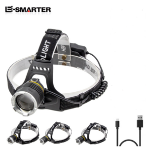 Super Brightness Powerful Rechargeable Aluminum Zoom P70 Camping Searching Head Lamp Headlamps Flashlight