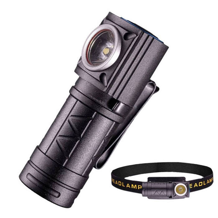 Aluminum Alloy Rechargeable Waterproof Headlight 550Lumen Xpg 16340 Flashlight Torch Mini Headlamp With Pen Holder