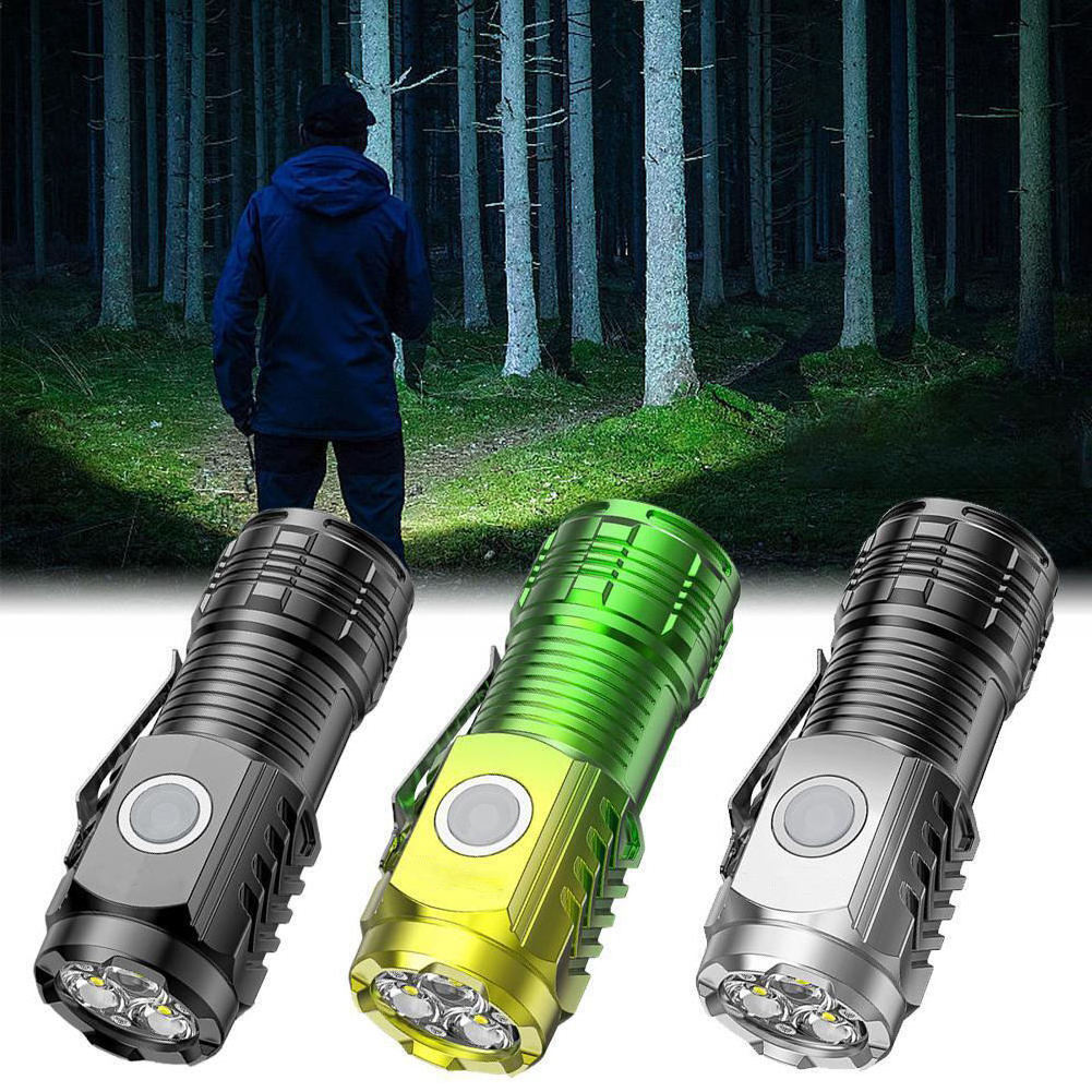 Linternas Taschenlampe Lampe De Poche Water Proof Camping Fishing Diving Laser Rechargeable Flashlight