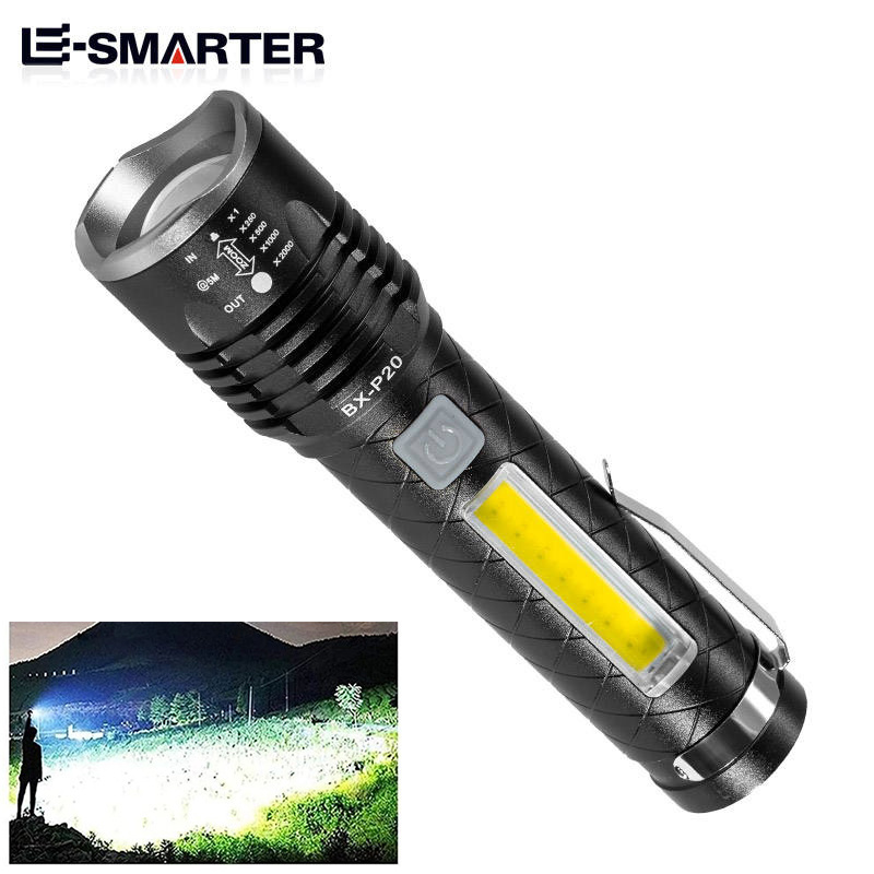 Factory High Bright Powered Portable Waterproof Charging SST40 White Laser Solar Linterna Taschenlampe 18650 Recharge Flashlight