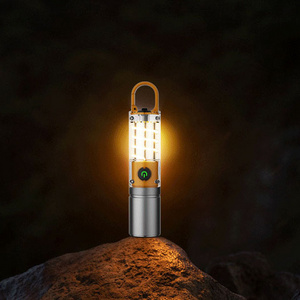 Mini Keychain Usb Rechargeable Portable Super Bright Torch Light Led Long Range Powerful Diving Flashlights