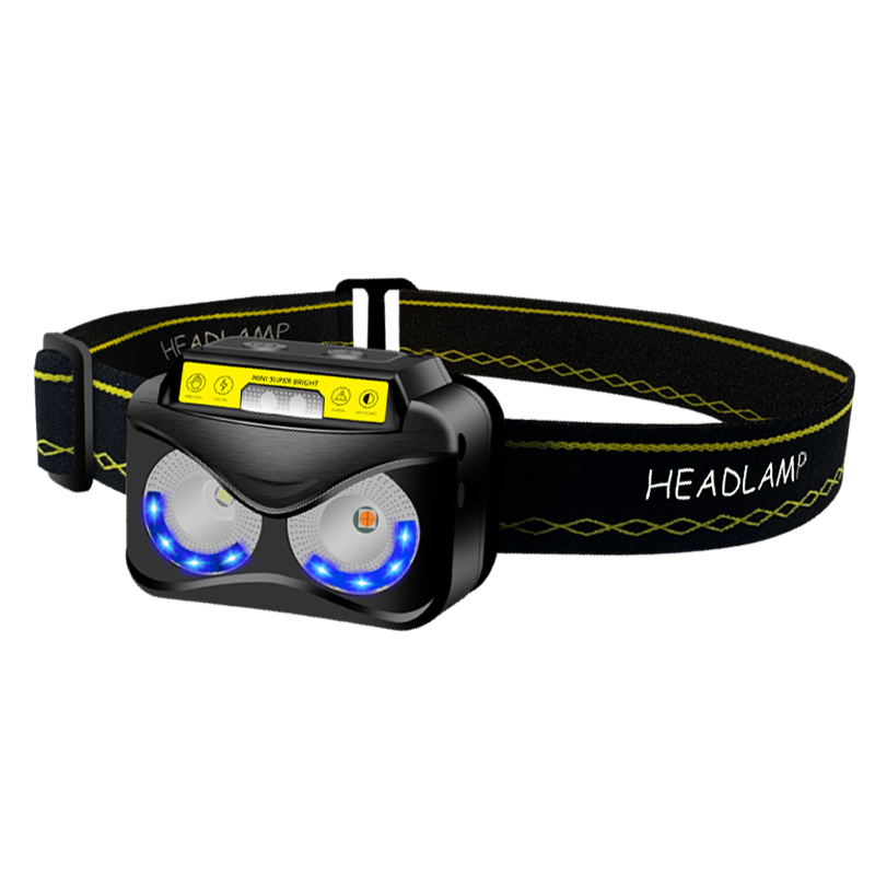 Emergency Inspection Headlamp Waterproof Rechargeable Infrared Headlight Led Torch Flashlight