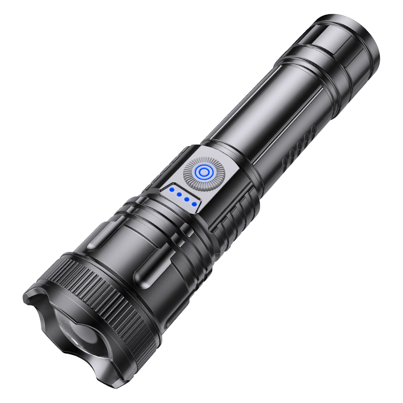 2024 New Portable Linterna Rechargeable Long-Distance Zoom Torch Lights Waterproof Usb Flashlight