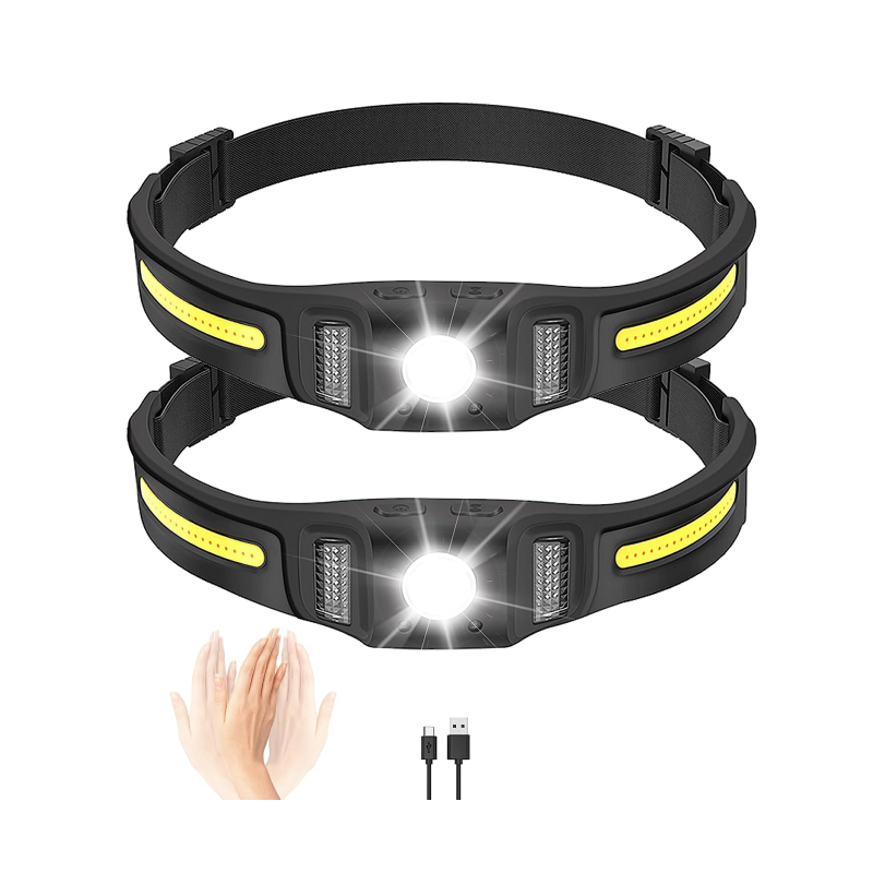 Factory 270 Degree Floodlight 650 Lumens Outdoor Usb Rechargeable Waterproof 5 Modes Sensor Headlight Headlamp