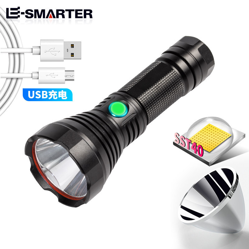 Multi-Functional Spotlight Emergency Rechargeable Handheld High Powered Search Light Led Torch Laser Tactical Flashlight