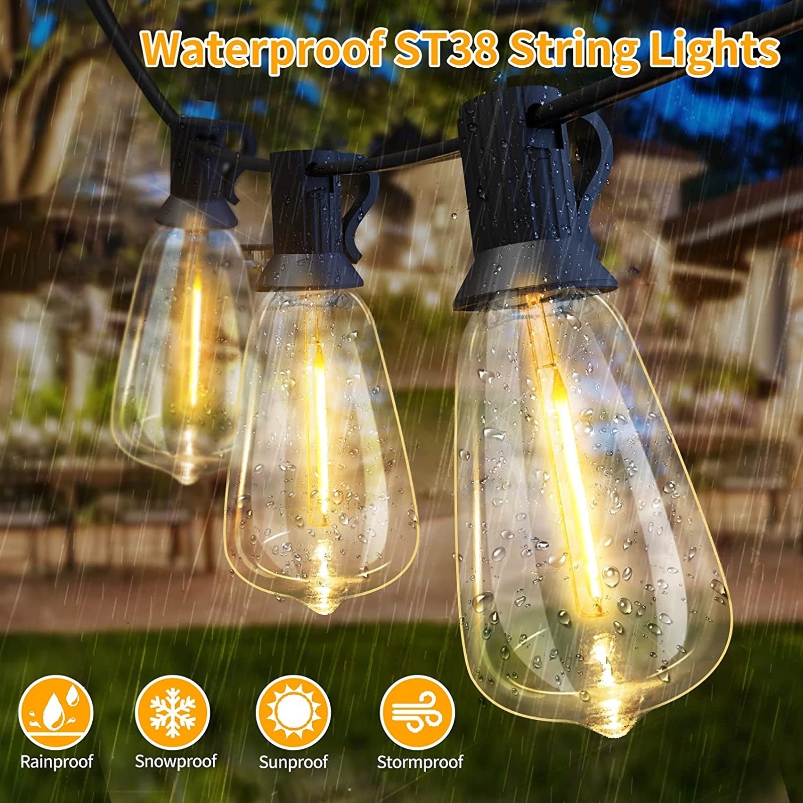 1.5W 2W 3W 4W LED Solar String Lights Strip Lights With USB Charging Remote Control Waterproof IP65 Outdoor Lighting for Garden