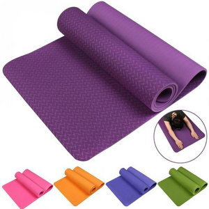 Amyup personalized yoga mat with logo sky touch yoga mat tpe material for yoga mats