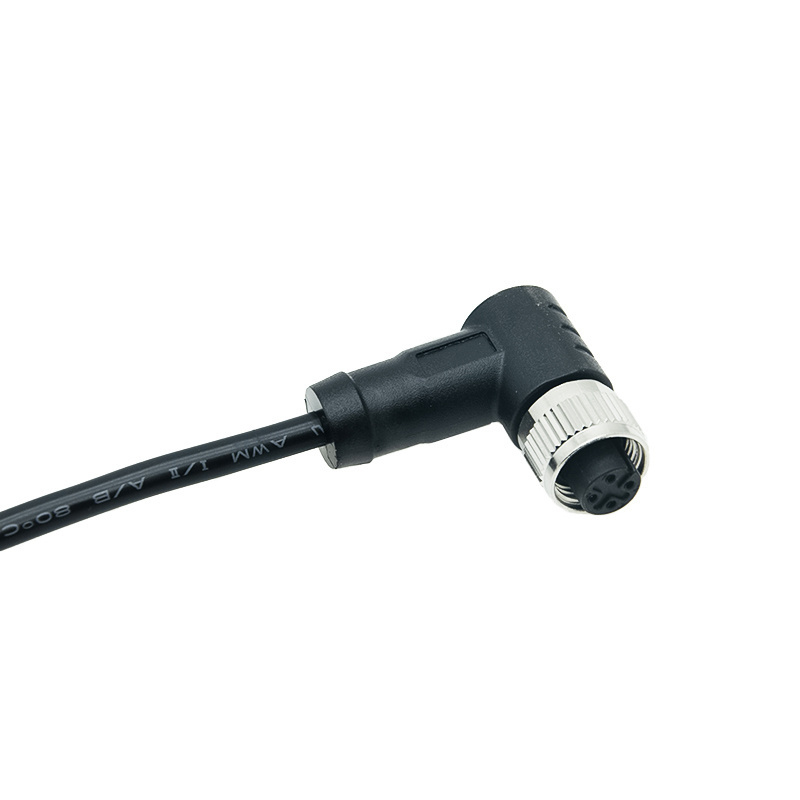 IP67 IP68 Waterproof Sensor Circular Female Male Angled M8 M12 2 3 4 5 6 8 12 Pin Cable Connector